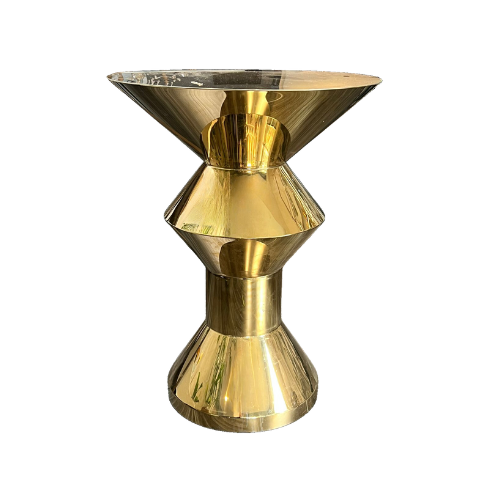 MESA DE BAR GATSBY GOLD  TORNAEADA  (31"X31"X41")