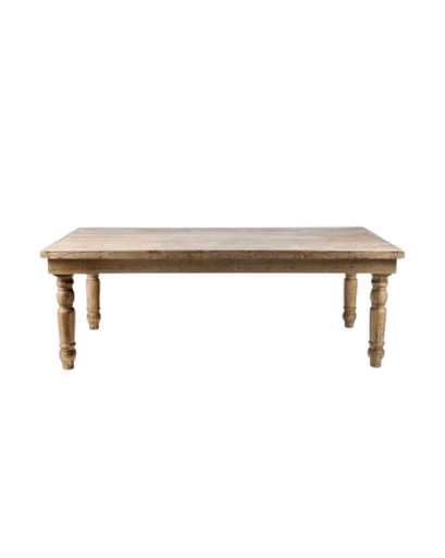 LA FINCA TABLE RECT P/TURNED C / EBONY 96"X42"