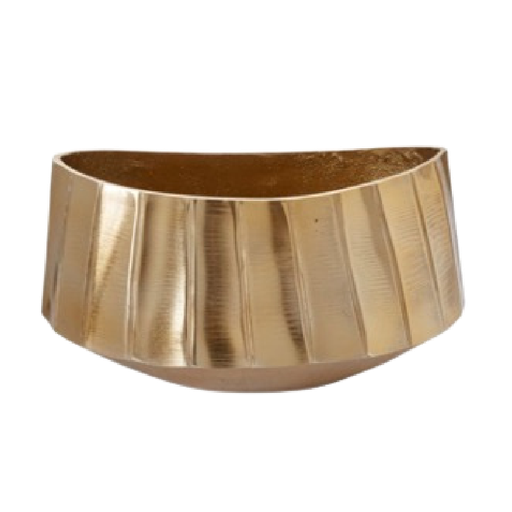 HELENA BOWL GOLD 15.25"X10.75X5.8"