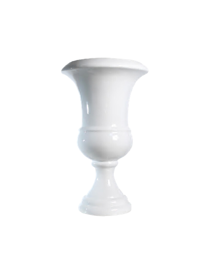 WHITE MOXIE URN 18.5"X30"