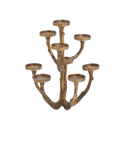 CANDELABRA GOLD CRESSIDA 15.5''X17.75''